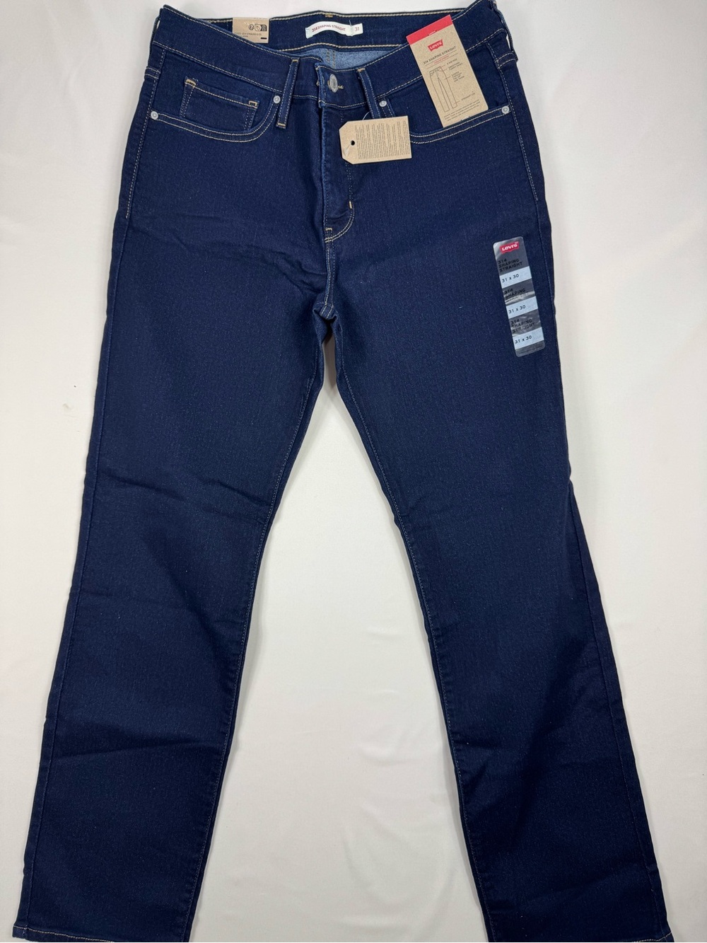 Levi’s 314 Shaping Straight Jeans Women’s 31x30 Dark Wash Mid Rise NWT